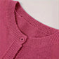 Pure Color Warm Knitted Cardigan For Women
