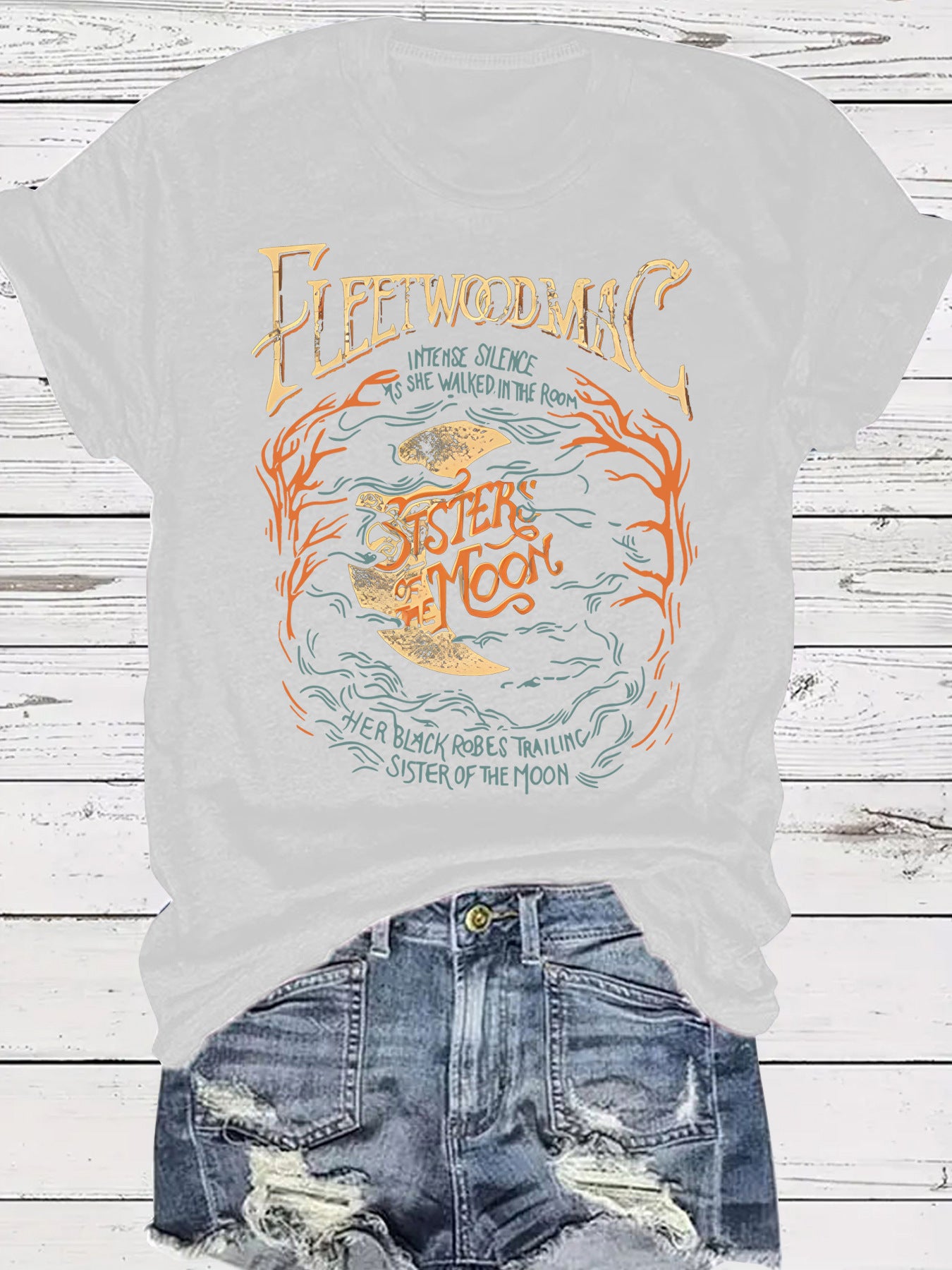 Women's Moon Theme T-Shirt