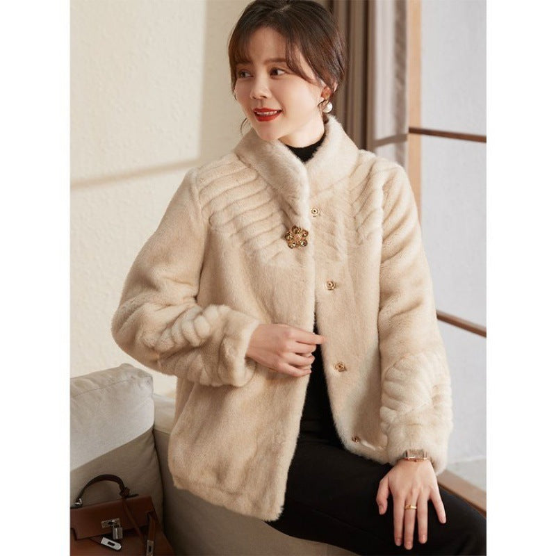 Women's Mink Velvet Coat