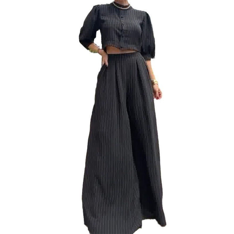 Women's Pin Striped 2-pcs Set