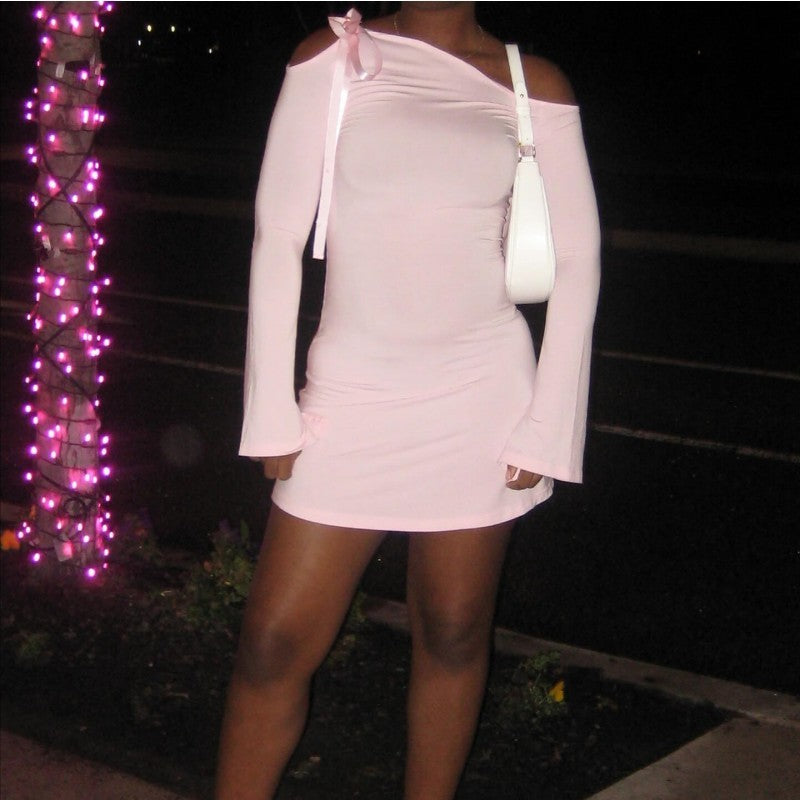 Women's off-the-shoulder Fitted Dress