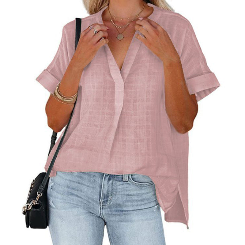 Women Short Sleeve Pullover Shirt