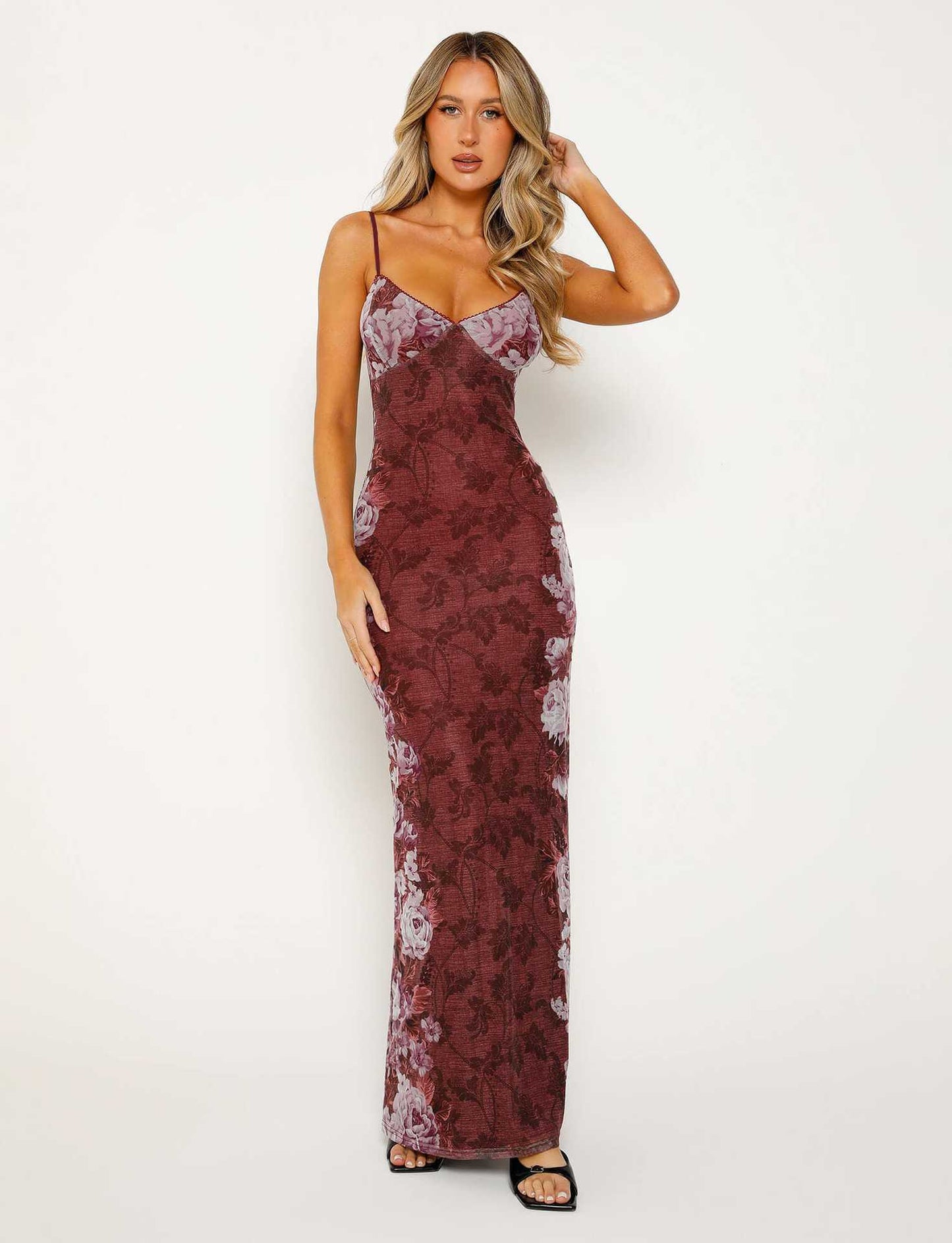 Leisure Printed Slip Dress