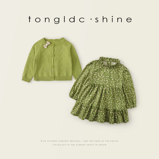 Girls' 2Pcs Dress Set