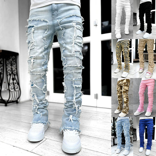 Men's Stacked fitted Jeans