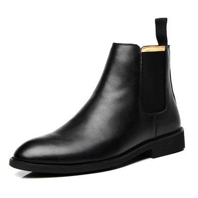 Men's British  PU Leather Boots
