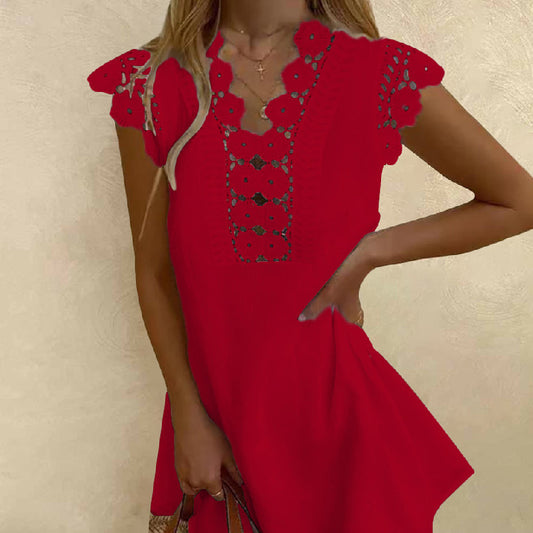 Women's Wrinkle Wash Mini Dress