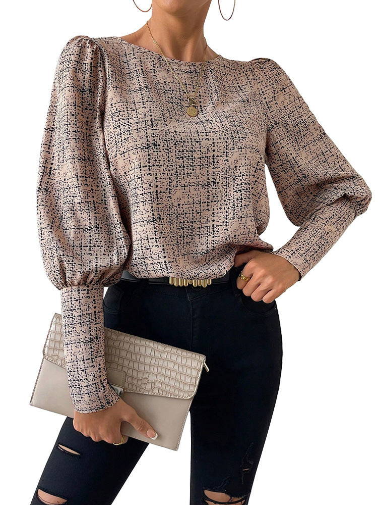 Women's Retro Button Back Blouse