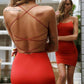 Women's Cross Back Bodycon Dress