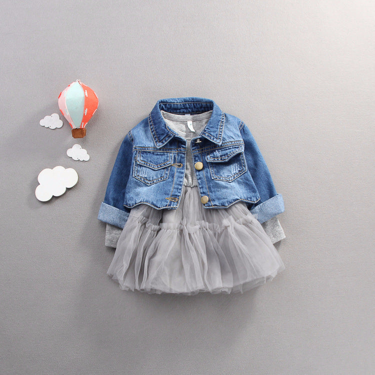 Baby Girl's Denim 2 Pc