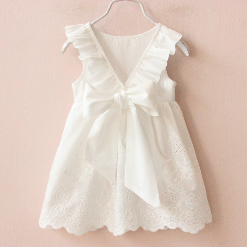 Girls bow-back dress