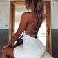 Women's Cross Back Bodycon Dress