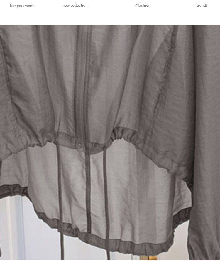 Lightweight Silk Hooded Top