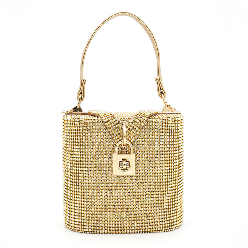 Portable Diamond Bucket Bag