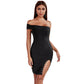 Thigh Split Bandage Dress