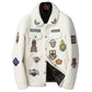 Men's White Grain Lamb Fur Jacket