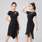 Women's Latin Design Black Dress
