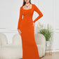 Ladies Two-in-one Maxi Dress w/Belly Contracting Control