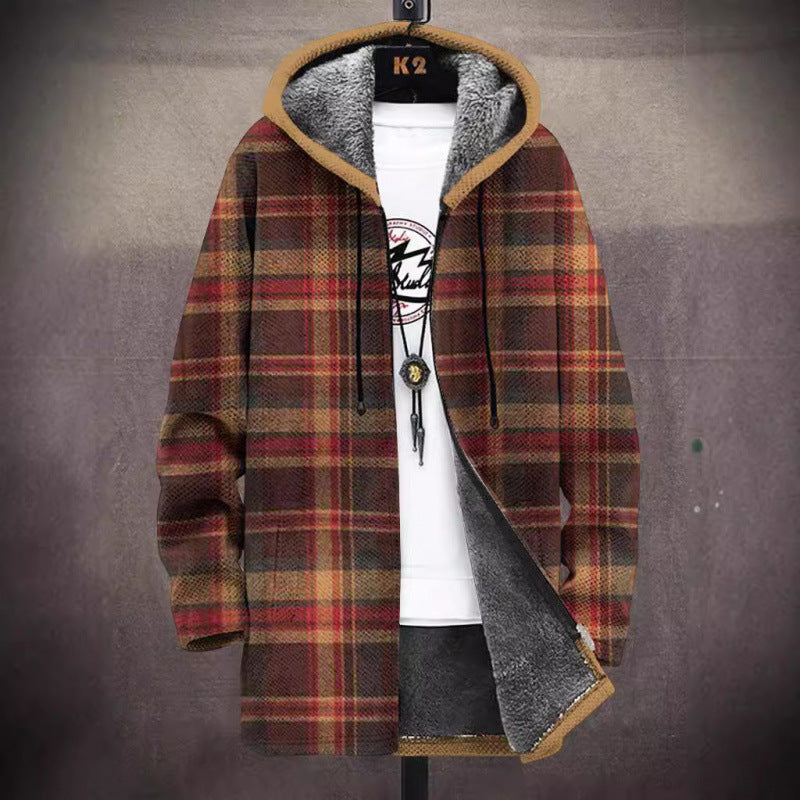 Fashion Digital Printing Fleece Padded Jacket For Men