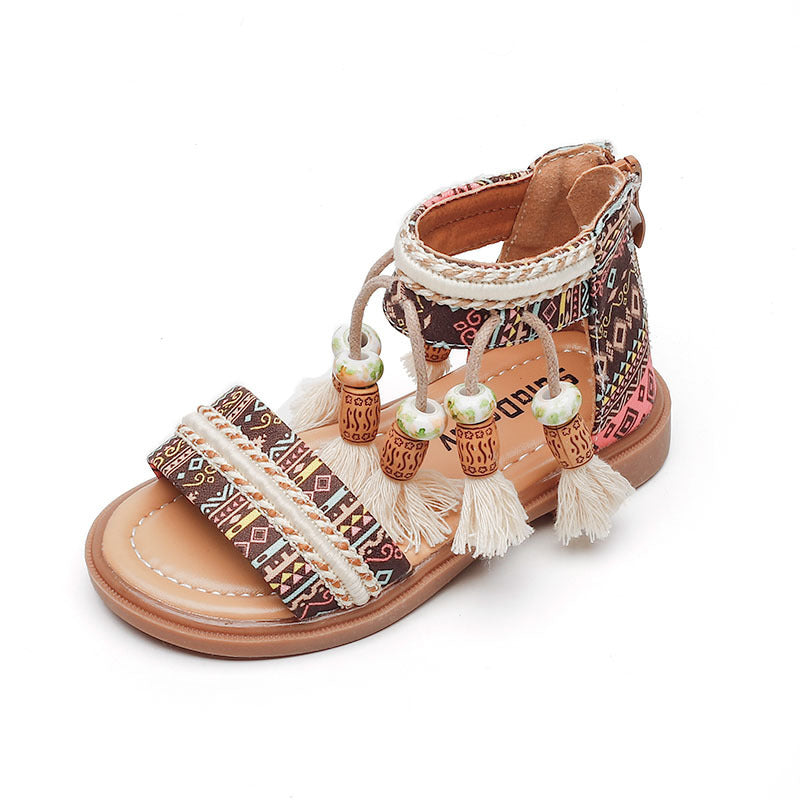 Baby Girl's Retro Seaside Sandals