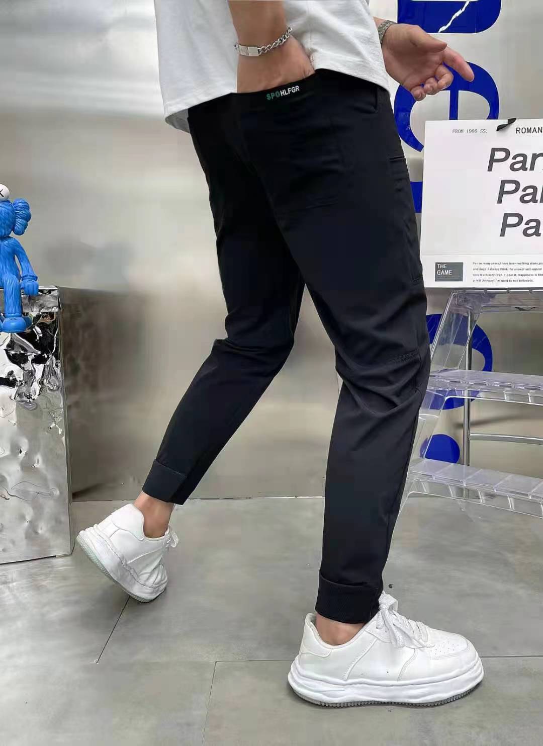 Men's Silk Six-pocket Pants
