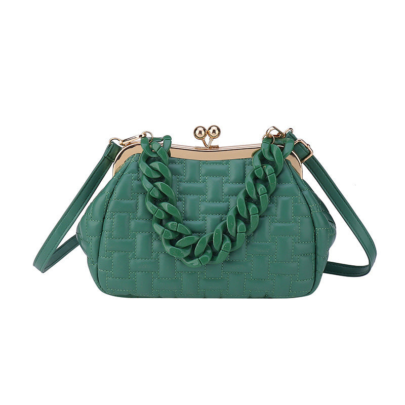 Small Designer Puffed Messenger Bag