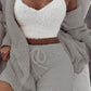 3pcs  Drawstring  Pajama Set