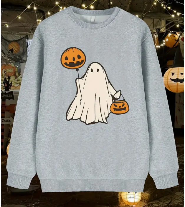 Fleece Printed Crew Neck