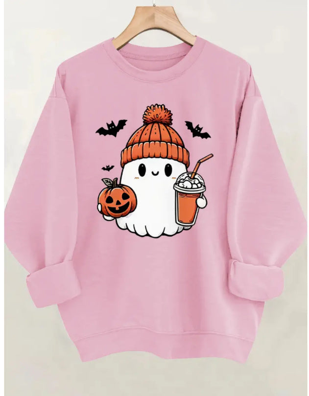 Fleece Printed Crew Neck