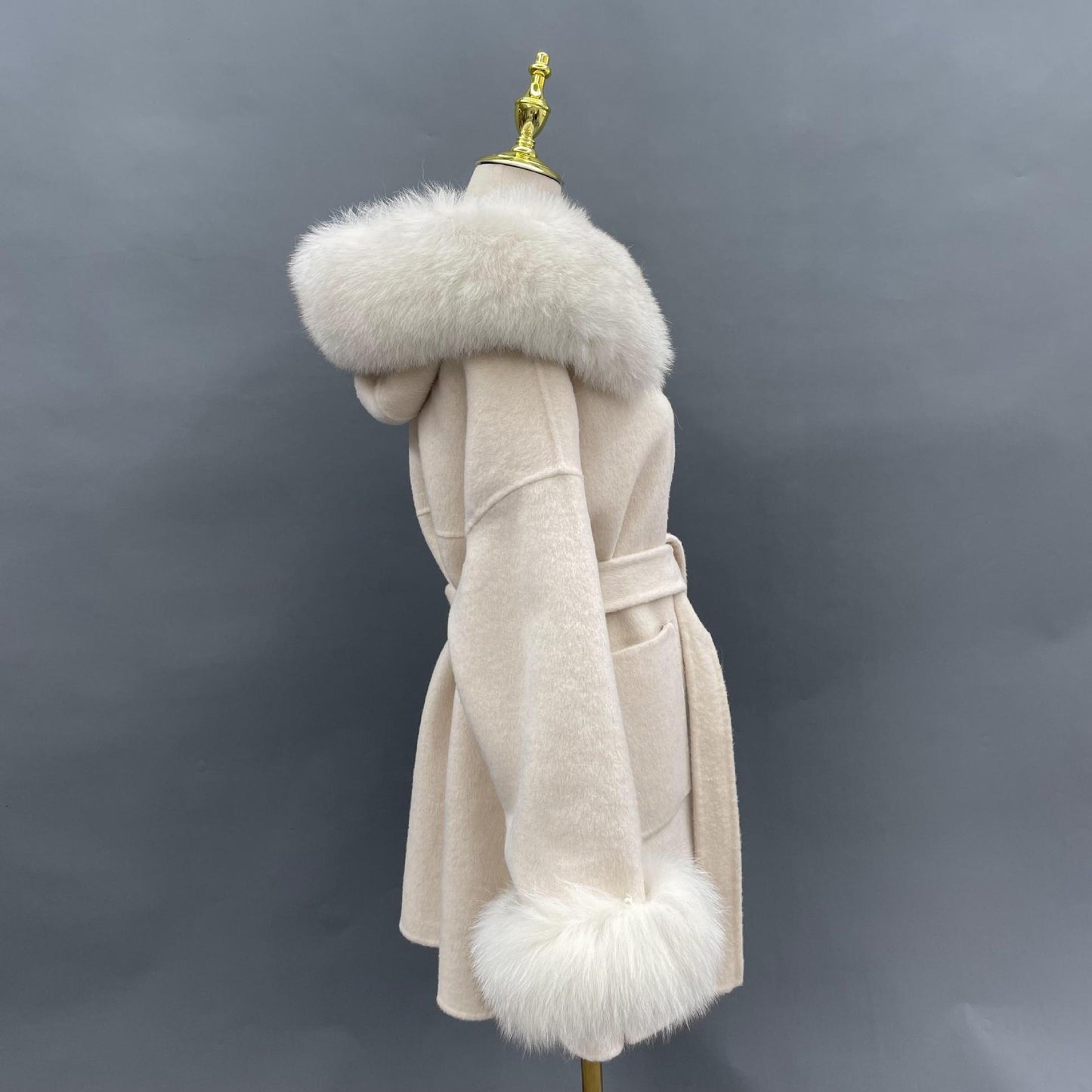 Fur Wool Winter Coat