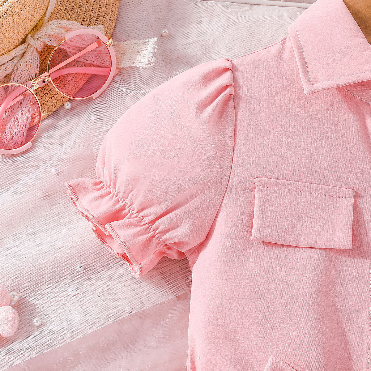 Girls' Lantern Sleeve Dress