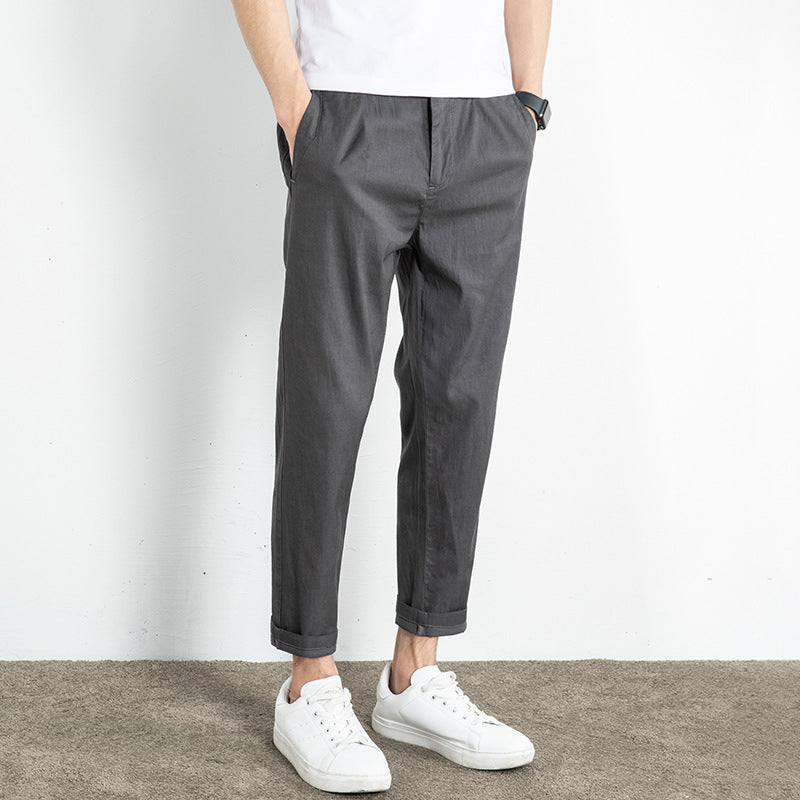 Men's Straight Leg  Rabbit Fur Trousers