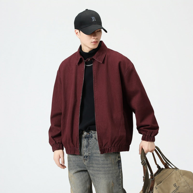 Autumn Loose-Fitting Workwear Jacket For Men
