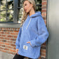 Loose Long-Sleeved Pullover Hoodie For Women