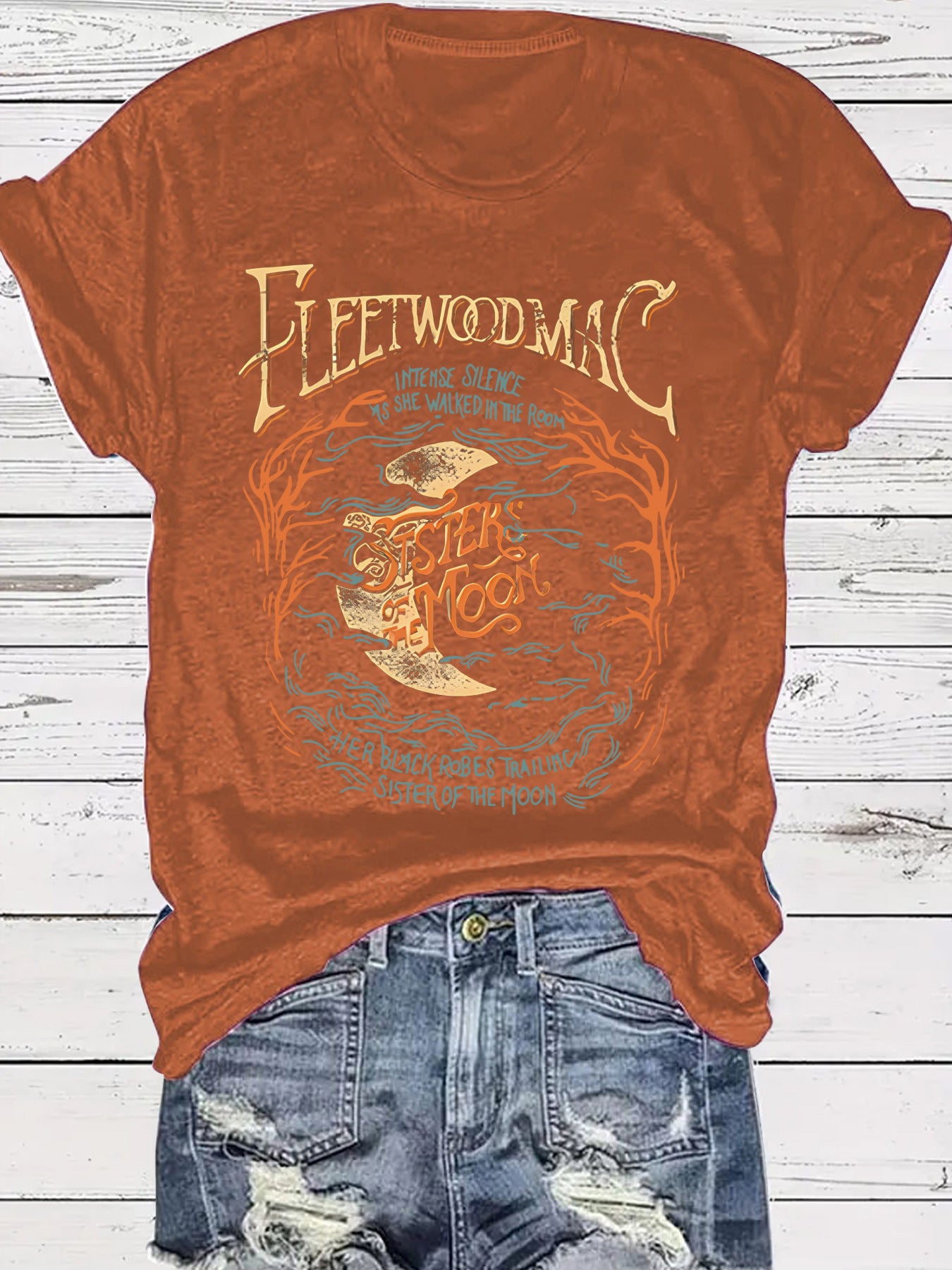 Women's Moon Theme T-Shirt