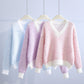 Women's Plaid Knit Sweater