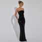 Backless Fitted Sparkling Gown