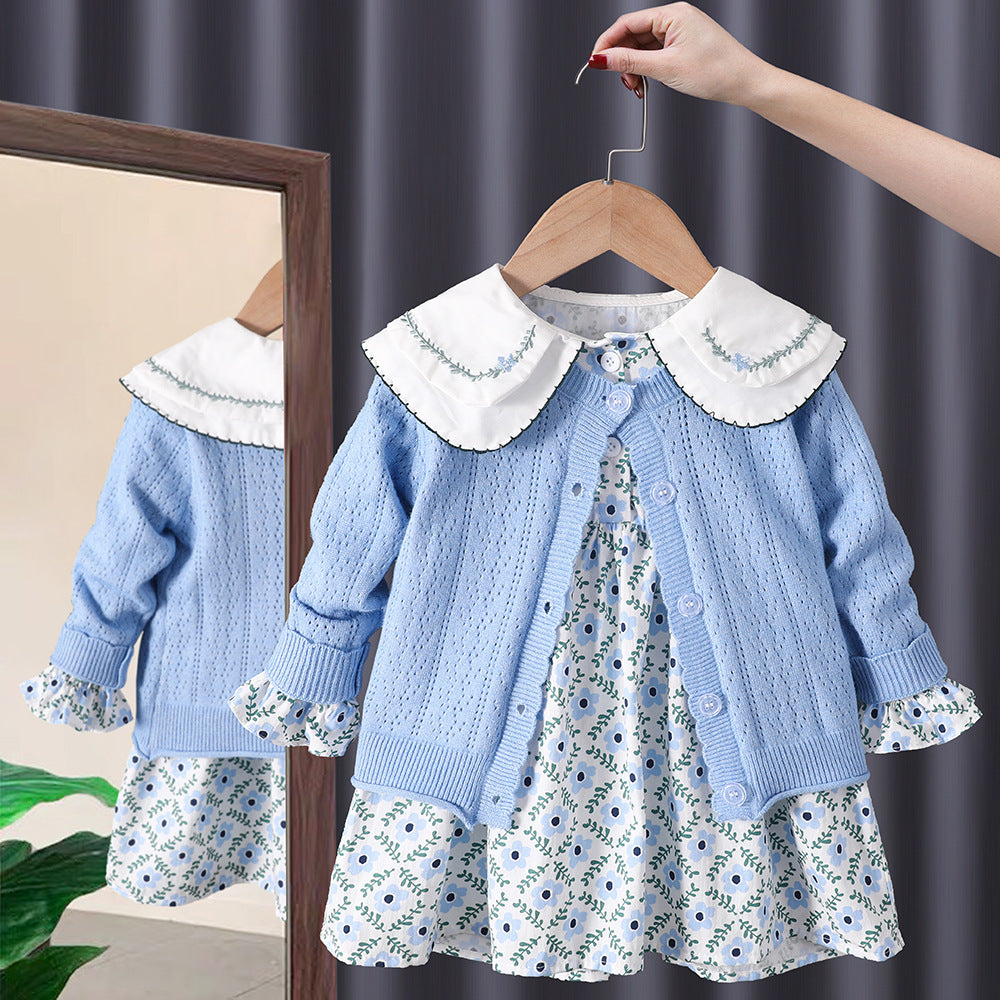 Girls Trendy 2 Pcs Dress