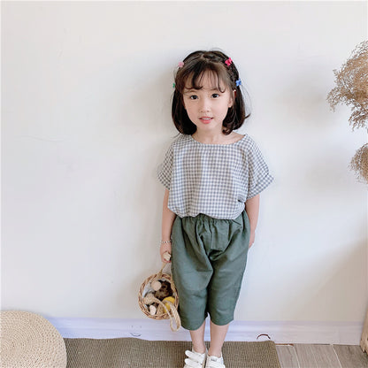 Girls Cotton Trousers