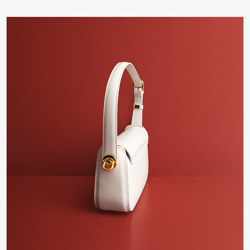 Leather One Shoulder Messenger Bag