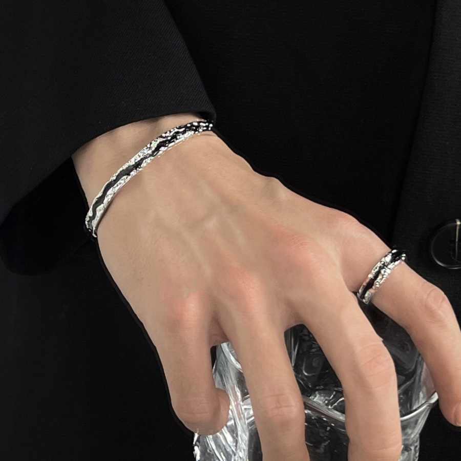 Dark Bracelet Ring Set