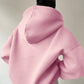 Solid Color Long Sleeve Loose Hoodie For Women