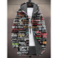 Fashion Digital Printing Fleece Padded Jacket For Men
