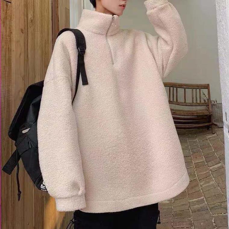 Men's Plush Loose Cotton Coat