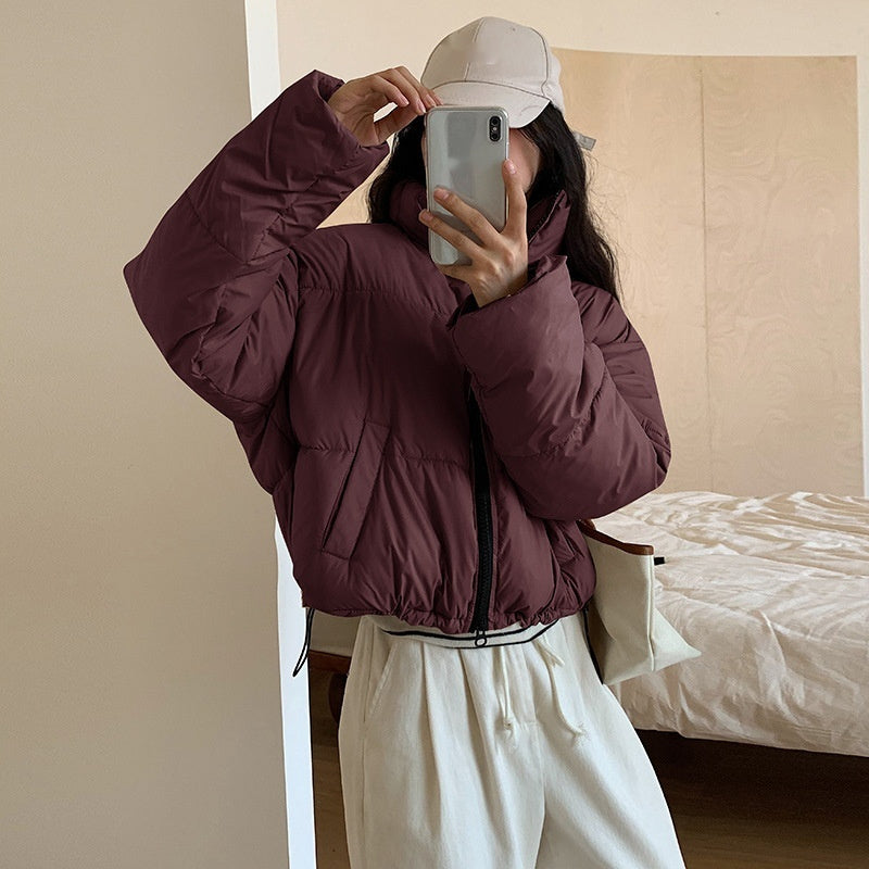 Fitted Puffer Parka Jacket