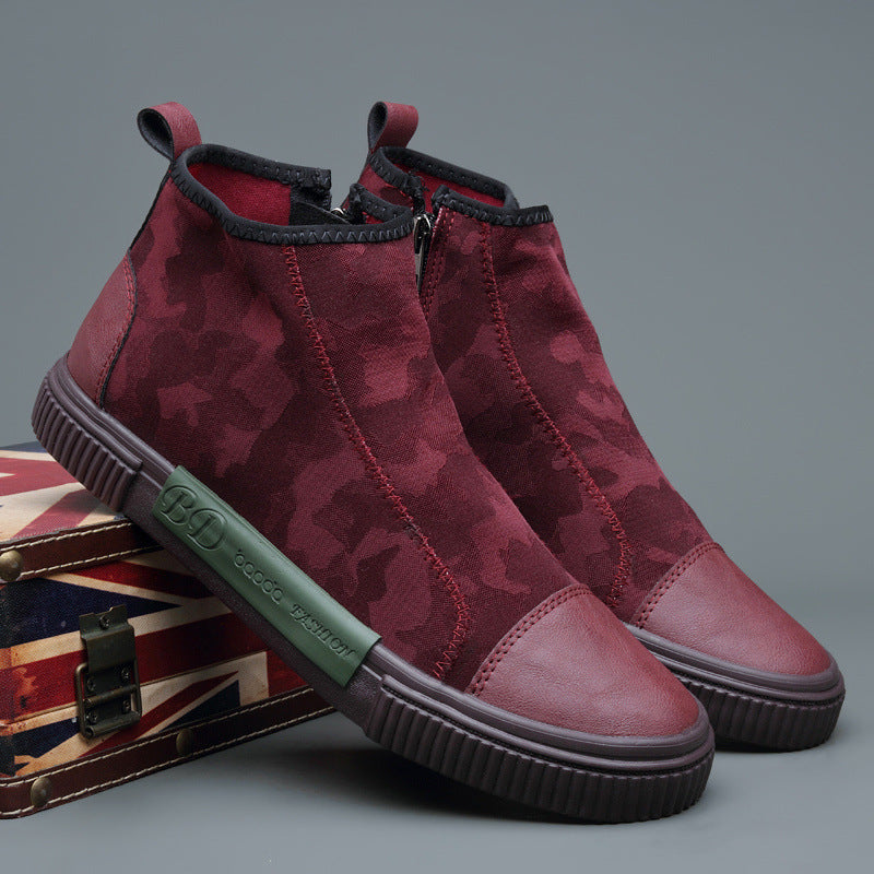 Men's High-top Canvas Slip-on