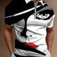 Men's Face Art Printed Short Sleeve T-shirts