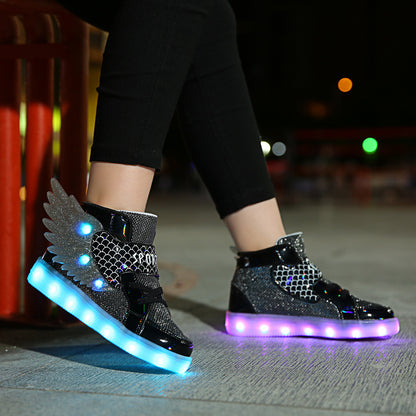 Unisex Wings Luminous Sports Shoes