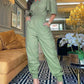 Elastic Leg Jumpsuit