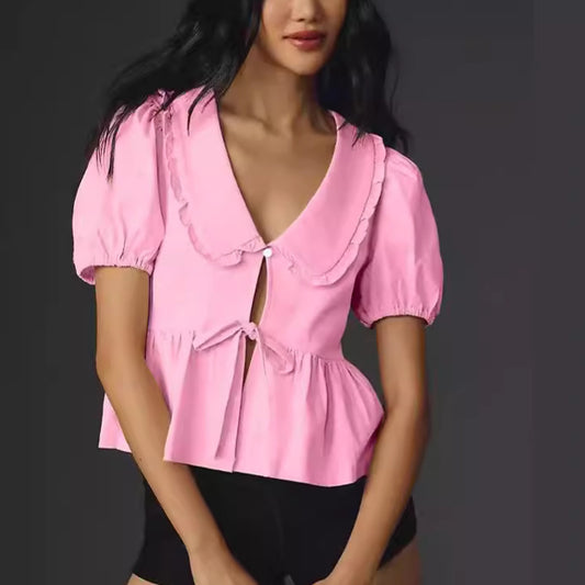 Ladies Peter Pan Collared Top